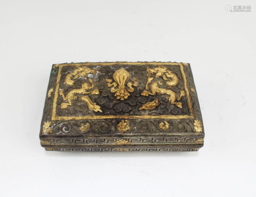 A Gilt Bronze Box