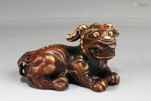 A Bronze Mythical Beast Figurine