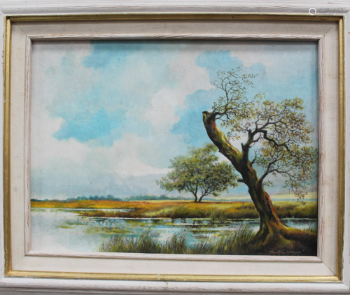 A Framed Oil Painting