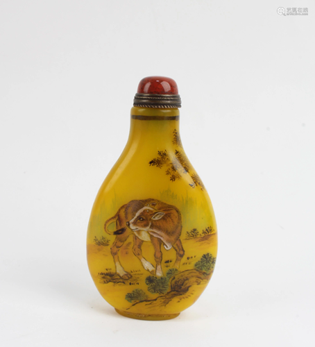 Chinese Peking Glass Snuff Bottle