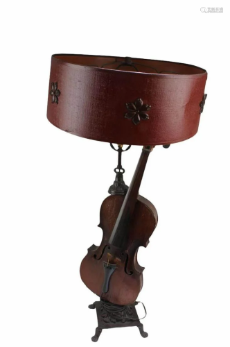 Antique Violin-body Table Lamp