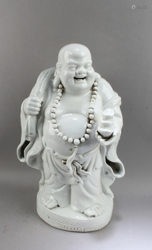 Chinese Blanc De Chine Buddha Statue