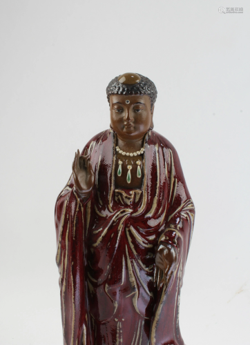 Chinese Shiwan Buddha Statue