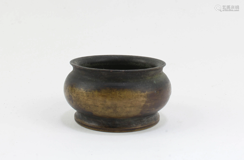 A Miniature Bronze incense Burner