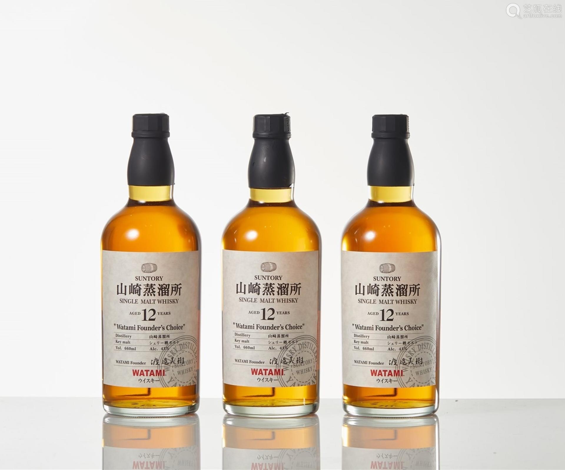 山崎12年渡边美树单一麦芽威士忌三支－【Deal Price Picture】