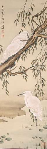 The Picture of Flowers and Birds Painted by Tian Shiguang