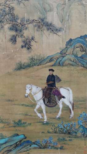 The Picture of  Portrait of Emperor Painted by Lang Shining