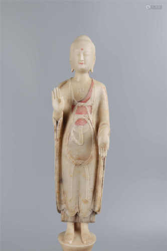 The White Marble of Figure of Buddha