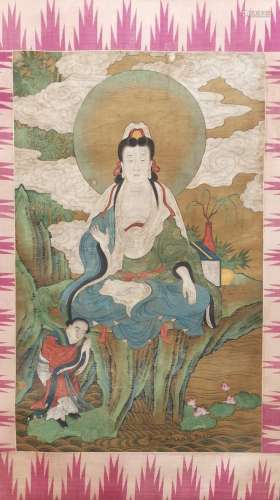 The Picture of Avalokiteavara Painted by Ding Guanpeng