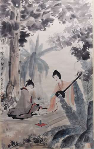 The Picture of Figures Painted by Fu Baoshi