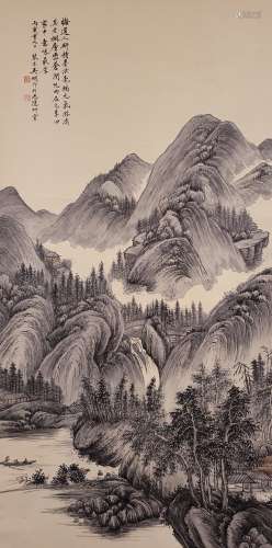 The Picture of Landscape Painted by Wu Qinmu