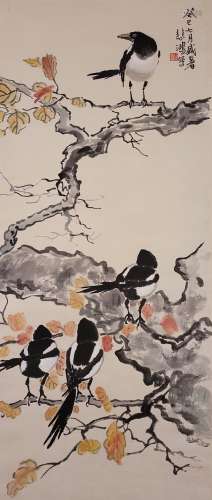 The Picture of  Happiness Painted by Xu Beihong