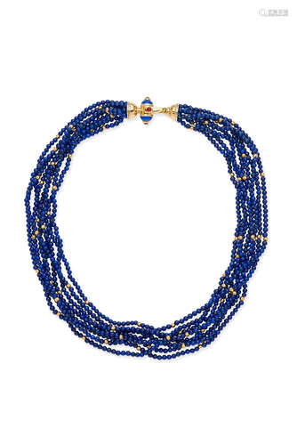 A LAPIS LAZULI TORSADE