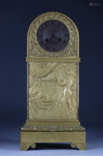 Exceptional Lepine Paris bronze pendulum