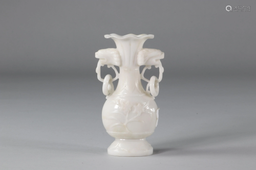 White stone vase, China.