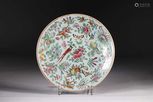 China Canton Porcelain Plate 19th