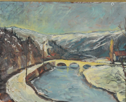 Brauch, Oil on canvas view Luxembourg