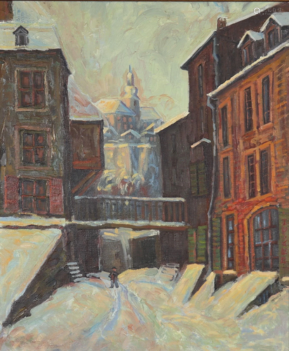 Brauch, Oil on canvas view Luxembourg