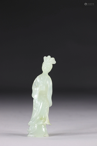 China young woman in jade