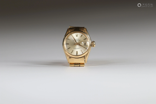 Collection model. ROLEX Datejust. 18ct gold. oyster