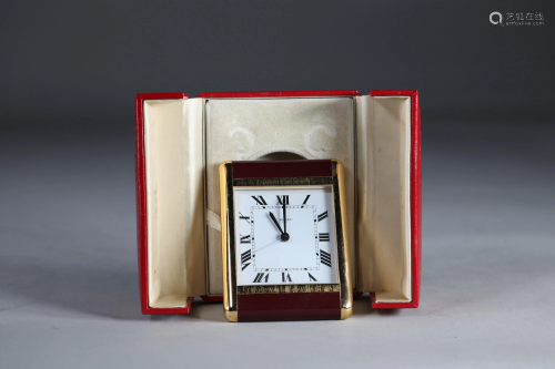 Cartier alarm clock in its original box