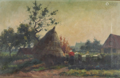 Auguste BREUGELMANS (XIX-XX) oil on canvas 