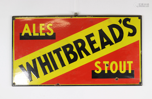 Whitbread's enamel sign