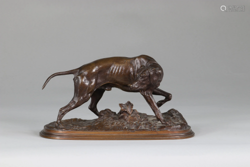 Pierre-Jules MeNE (1810-1879) Hunting dog