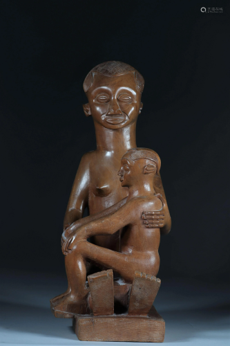 Maternity Kuba carved wood 