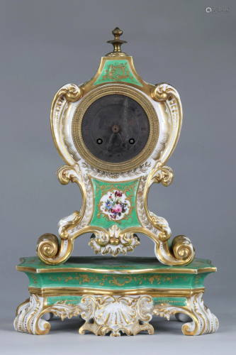 Paris porcelain clock early 19th