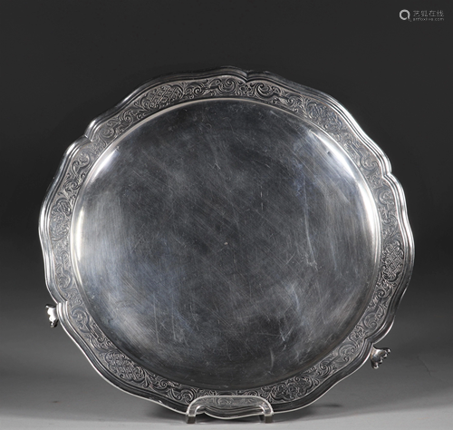 Flying plate Liege, 1724 Plate with scalloped edge,