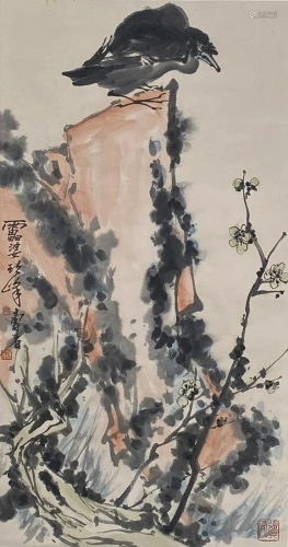 A Chinese Scroll Painting By Pan Tianshou