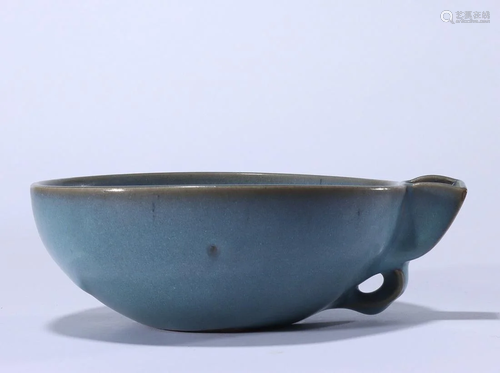 Jun Kiln Fambe Glazed Brush-washer,Song Dynasty