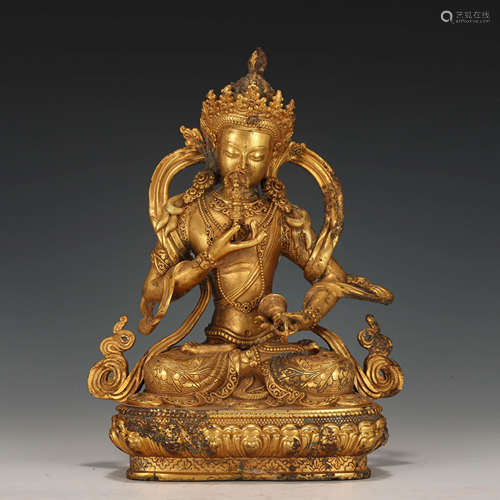 Bronze Gilt Seated Buddha