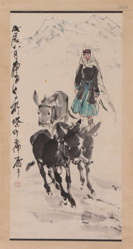 A CHINESE PAINTING FIGURE STORY