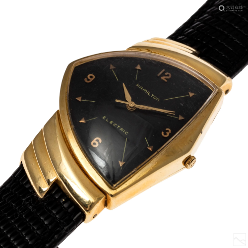 14K Gold Hamilton Ventura Men's VTG Electric Watch