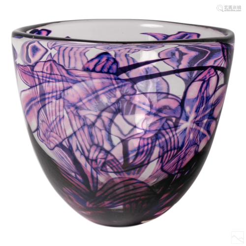 Eva Englund for Orrefors Glass Graal Tulip Vase