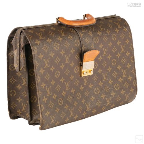 Vintage Louis Vuitton Serviette Fermoir Briefcase