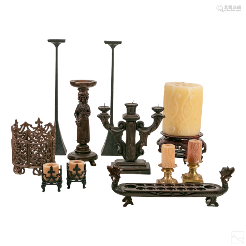 Votive Candles, Bases, and Candlesticks Collection
