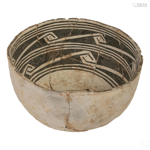 Native American Anasazi Indian Clay Pottery Bowl