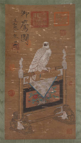 A CHINESE PAINTING EAGLE