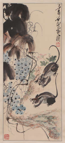 A CHINESE PAINTING MOUSES