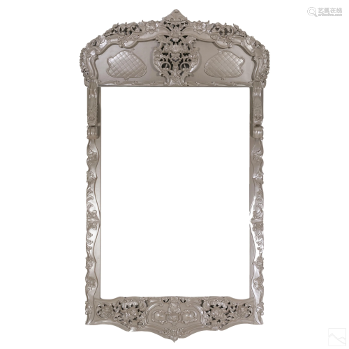 Rococo Style 10' Oversized Mirror & Portrait Frame