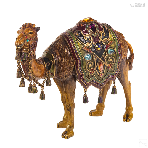 Jay Strongwater Camel Enameled Wildlife Figurine