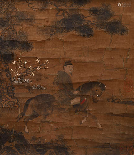 A CHINESE PAINTING FIGURE STORY