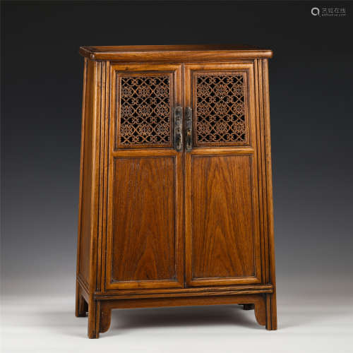 A CHINESE HARDWOOD CABINET