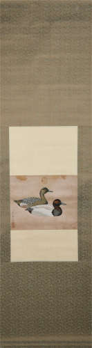 A CHINESE PAINTING MANDARIN DUCK