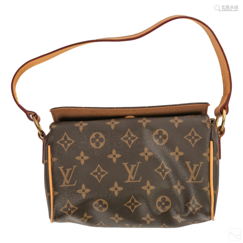 Louis Vuitton Leather Monogram LV Clutch Purse Bag