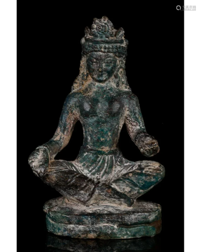 GANDHARA BRONZE FIGURE OF BUDDHA