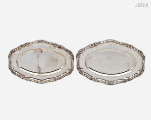 A pair of Maison Cardeilhac French sterling silver